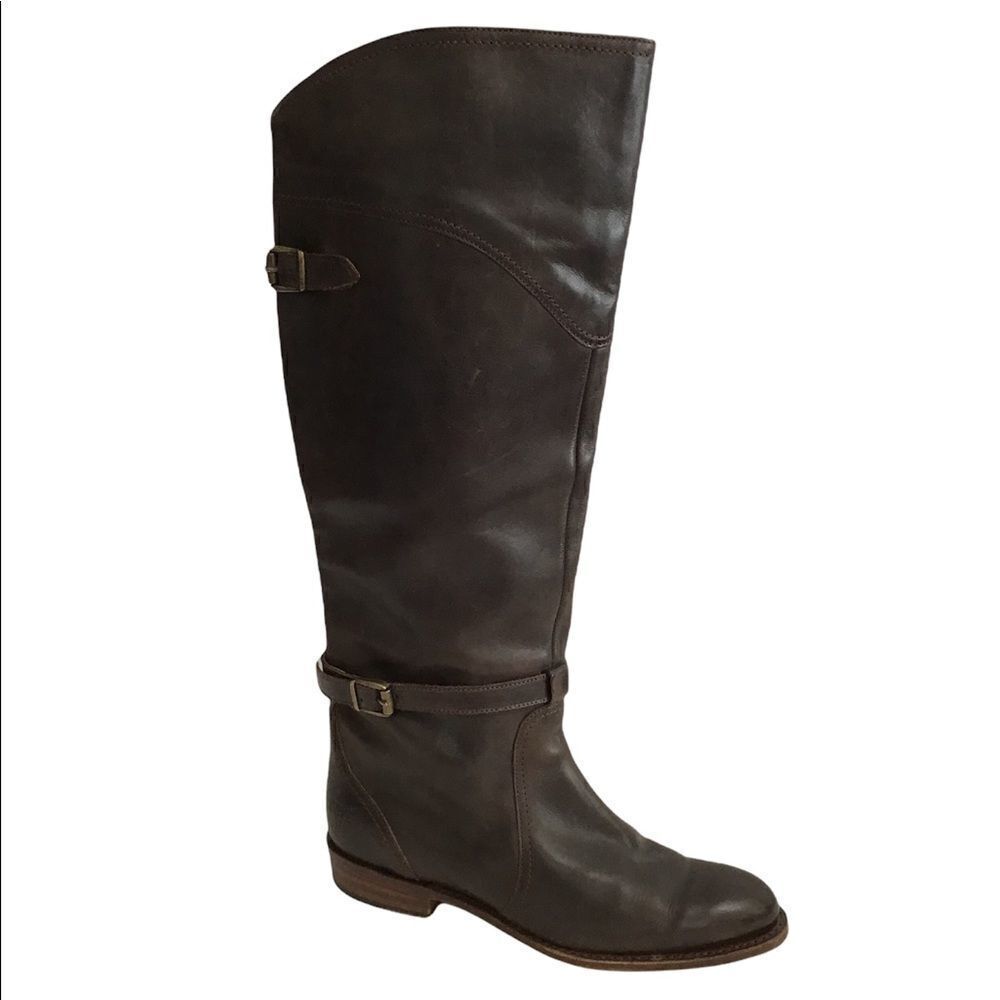 FRYE Dorado Leather Western Style Riding Boots Knee High Size 8